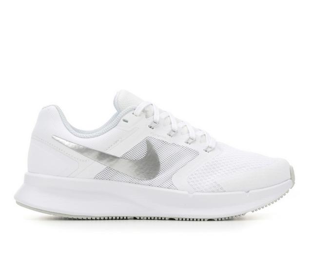Women's Nike Run Swift 3 Sustainable Running Shoes in White/Silver color