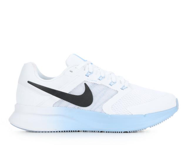 Women's Nike Run Swift 3 Sustainable Running Shoes in Wht/Bk/Blue 115 color