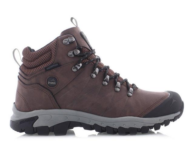 Men's Pacific Mountain Arrow Waterproof Hiking Boots in Brown color