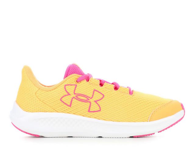 Kids' Under Armour Big Kid Pursuit 3 Running Shoes in Org/Org/Pink color