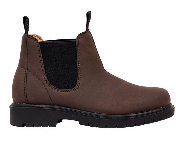 Boys' Deer Stags Toddler & Little Kid & Big Kid Brock Jr Chelsea Boots in Dark Brown color