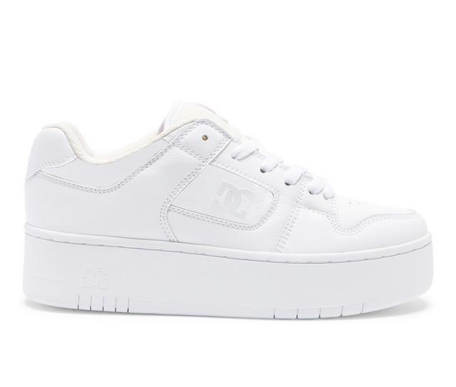 Women's DC Manteca 4 Platform Skate Shoes in White/White color