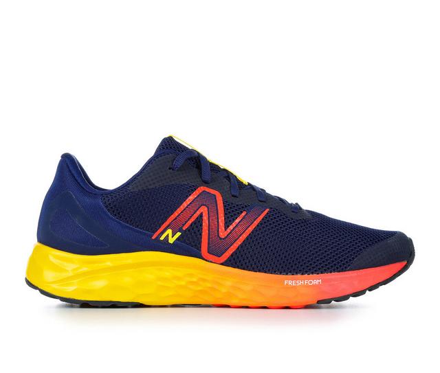 Boys' New Balance Big Kid Arishi V4 Wide Width Running Shoes in Navy/ElecRed color