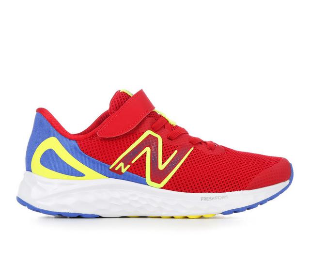 Boys' New Balance Arishi V4 PS 10.5-3 Running Shoes in Red/Blue/Ylw color
