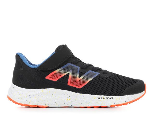 Boys' New Balance Little Kid Arishi V4 Running Shoes in Black/Blue color