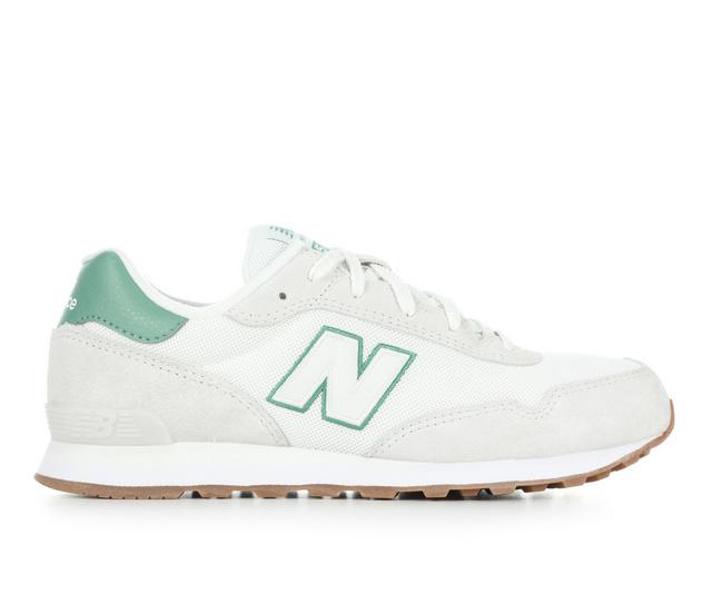 Boys' New Balance Big Kid 515 Running Shoes in Gry/Green/Gum color