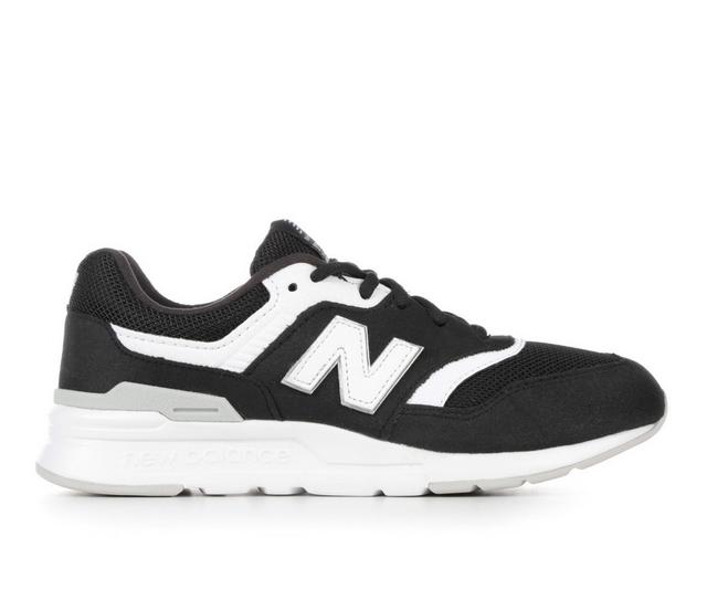 Boys' New Balance Big Kid 997 Running Shoes in Black/White color