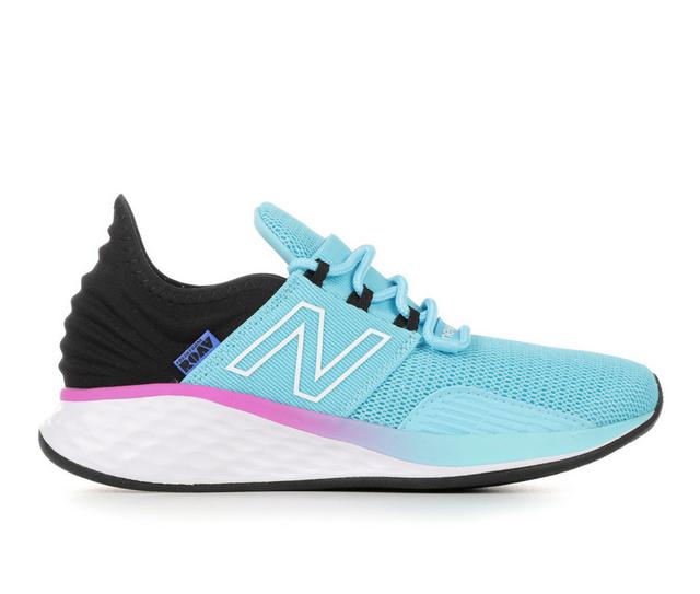 Girls' New Balance Big Kid Roav V1 Running Shoes in Aqua/Rose/Lapis color