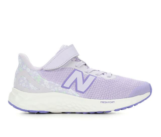 Girls' New Balance Little Kid Arishi V4 Running Shoes in Lavender/Violet color