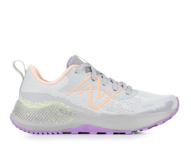 Girls' New Balance Big Kid Nitrel V5 Running Shoes in Gry/Guava/Purp color