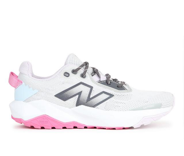 Girls' New Balance Big Kid Nitrel V5 Running Shoes in Grey/Pink/Blue color