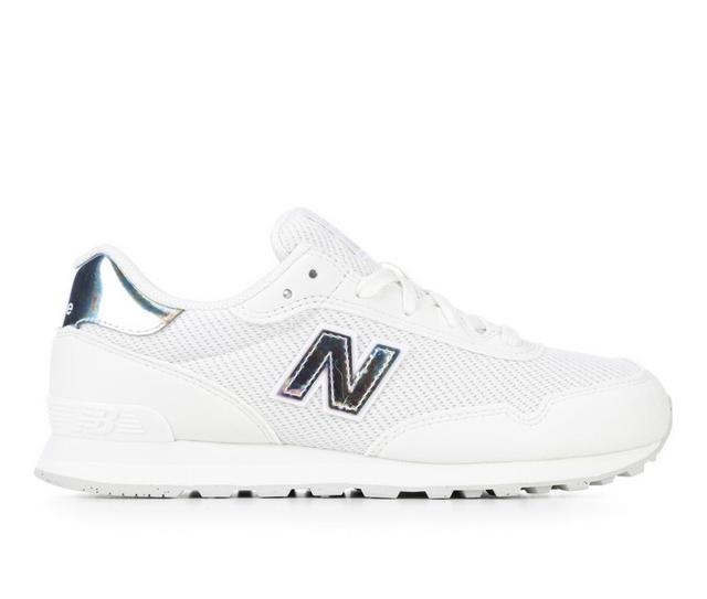 Girls' New Balance 515 Girls 3.5-7 Running Shoes in Reflection/Wht color