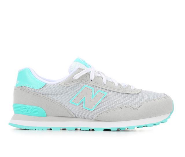 Girls' New Balance Big Kid 515 Running Shoes in Concrete/Jade color