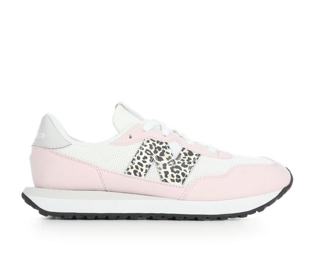 Girls' New Balance Big Kid 237 Running Shoes in Slt/Pnk/Cheetah color
