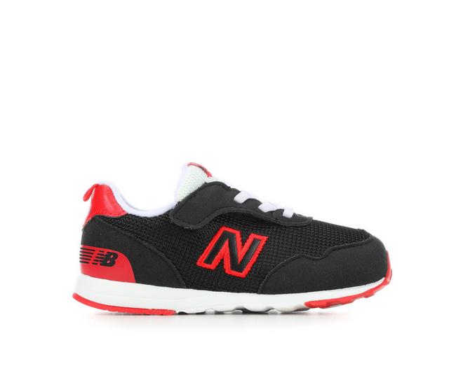 Boys' New Balance Infant & Toddler 515 Running Shoes in Black/True Red color