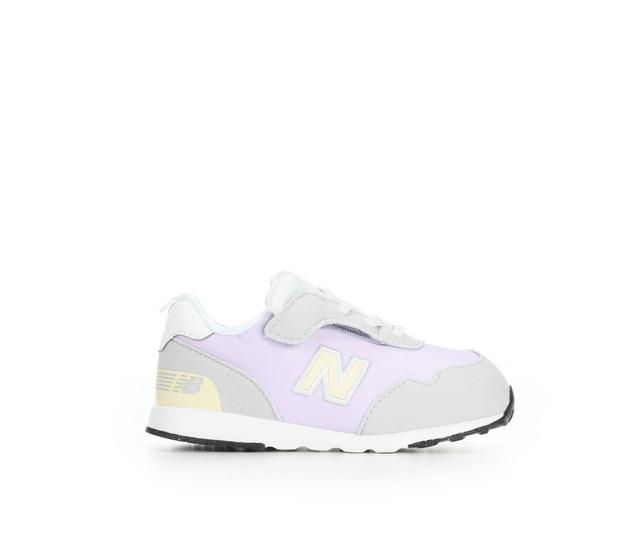 Boys' New Balance Infant & Toddler 515 Running Shoes in PearlGry/Violet color