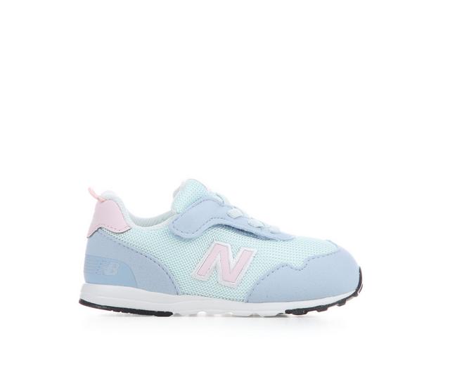 Kids' New Balance Infant & Toddler 515 Running Shoes in Oxford Blue/Pnk color