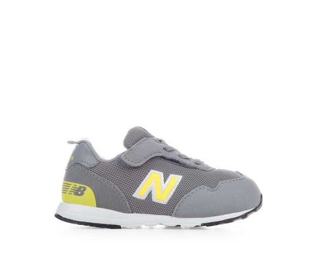 Kids' New Balance Infant & Toddler 515 Running Shoes in Slate Grey/Yllw color