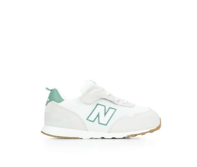 Kids' New Balance Infant & Toddler 515 Running Shoes in Gry/Green/Gum color