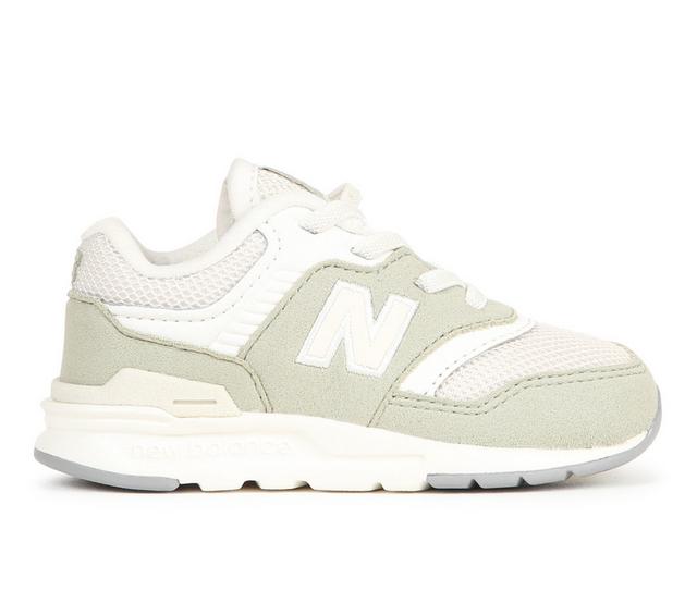 Girls' New Balance Infant & Toddler 997 Running Shoes in Olivine/Linen color