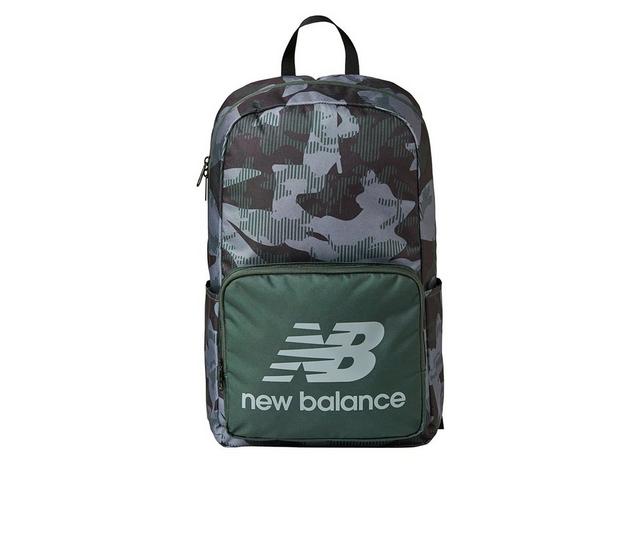 New Balance Kids Printed Backpack in Green color