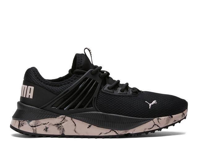 Women's Puma Pacer Future Marble Running Sneakers in Black/Pink color