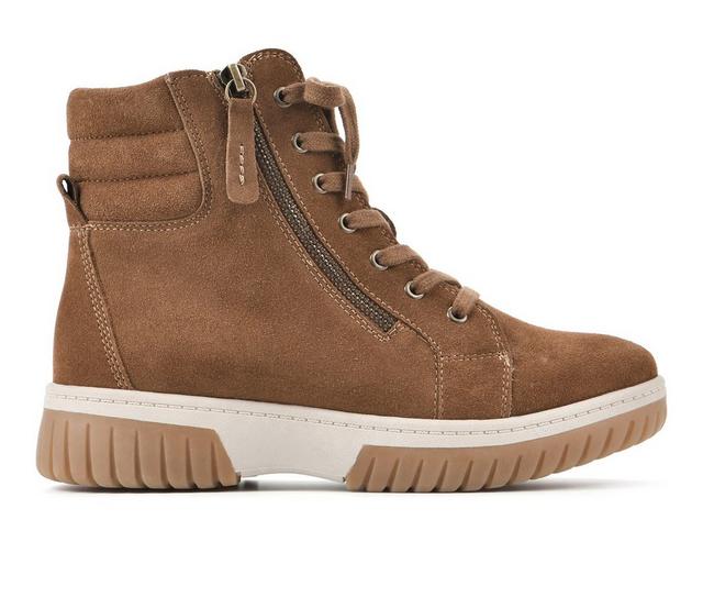 Women's White Mountain Go Getter Sneaker Booties in New Chestnut color