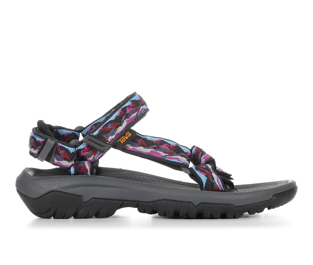 Close-up of Teva Hurricane XLT2 sandals showing strap system and sole design