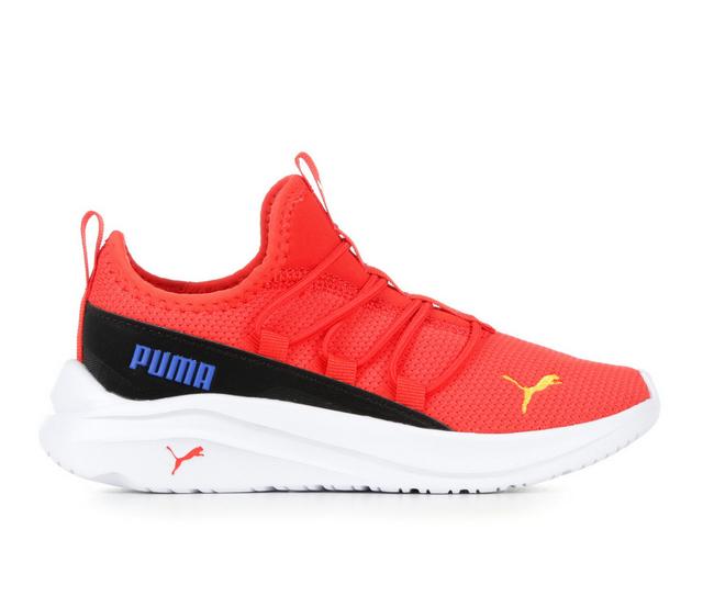 Boys' Puma Little Kid & Big Kid Softride One4All Fade Running Shoes in Red/Wht/Blu/Blk color