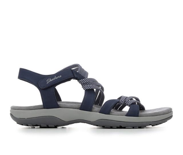 Women's Skechers Reggae Slim Summer Of Fun 163186 Outdoor Sandals in Navy color