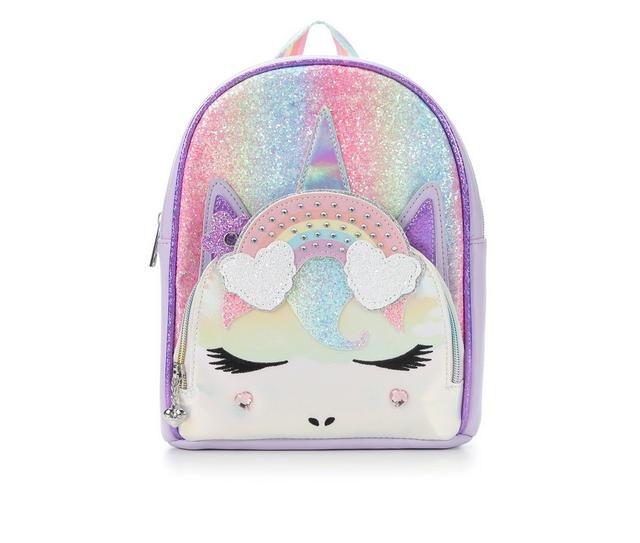 OMG Accessories Gwen Rainbow Crown Mini Backpack in Lavender color