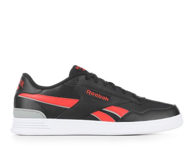 Men's Reebok Court Advanced Clip Sneakers in Black/Red color