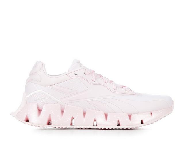Women's Reebok ZIG DYNAMICA 4 Running Shoes in Pink/White color
