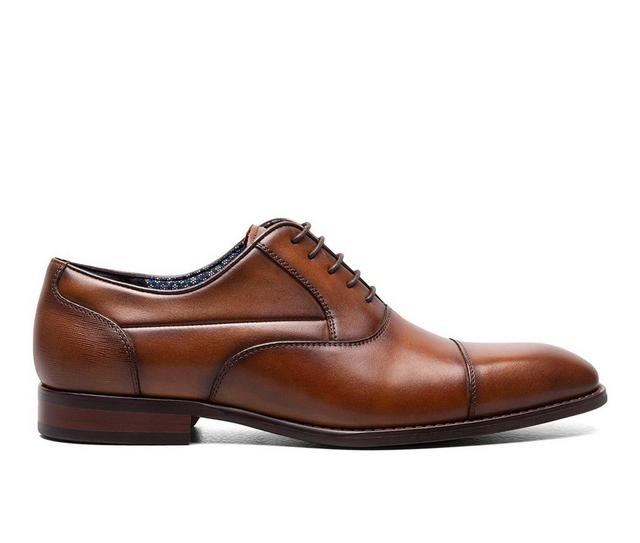 Men's Stacy Adams Kallum Dress Oxfords in Cognac color