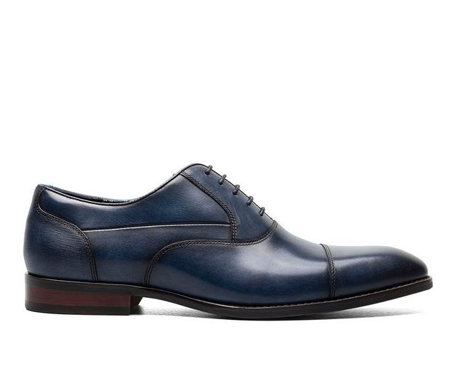 Men's Stacy Adams Kallum Dress Oxfords in Navy color