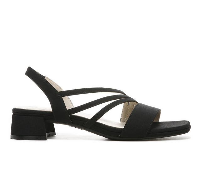 Women's LifeStride Joy 2 Dress Sandals in Black Fabric color