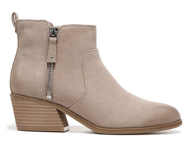 Women's Dr. Scholls Lawless Heeled Ankle Booties in Toasted Taupe color