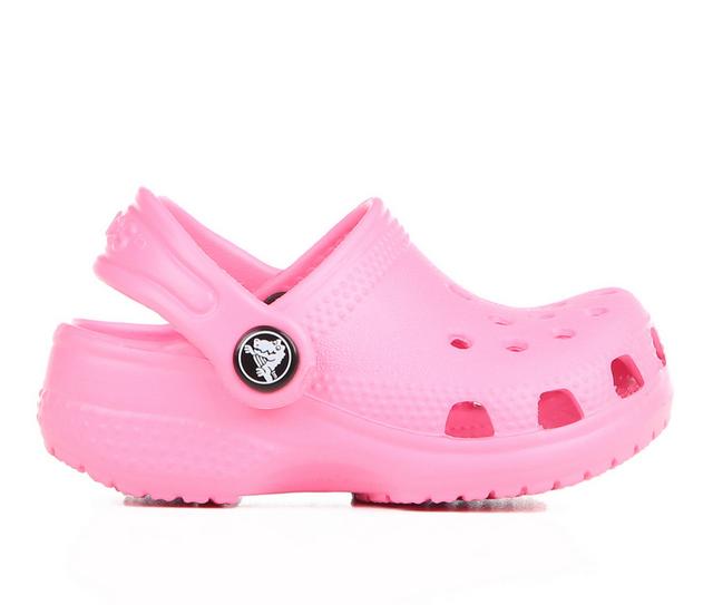 Kids' Crocs Infant Classic Littles Crib Clogs in Taffy Pink color