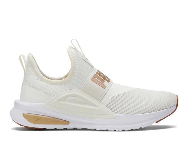 Women's Puma Softride Enzo Evo Slip On Sneakers in Off White/Gum color