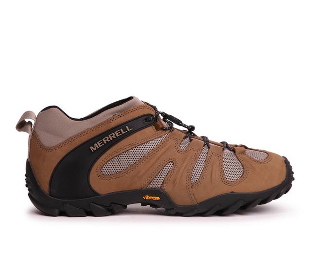 Men's Merrell Cham 8 Stretch Hiking Boots in Kangaroo color