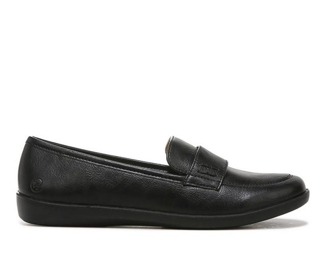 Women's LifeStride Nico Loafers in Black Smooth color