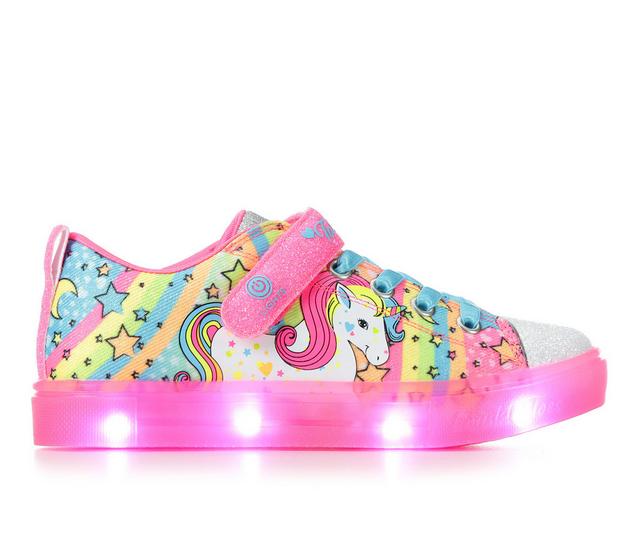 Girls' Skechers Twinkle Sparks Ice 10.5-3 in Hot Pink/Multi color