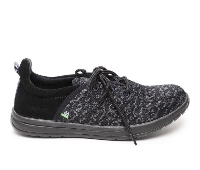 Women's Minnetonka Women's Eco Anew Casual Sneaker in Black color