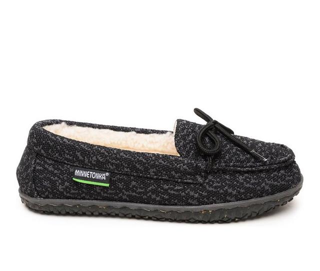 Minnetonka Women's Eco Oak Slippers in Black color