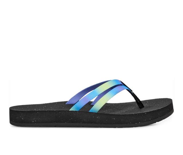 Women's Teva ReFlip Strappy Sandals in AURA SHADOW LIM color