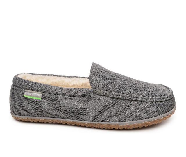 Minnetonka Men's Eco Elm Slippers in Grey color