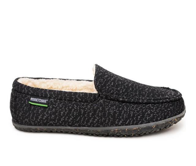 Minnetonka Men's Eco Elm Slippers in Black color