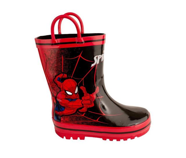 Boys' MARVEL Toddler & Little Kid Spiderman Rain Boots in Black color
