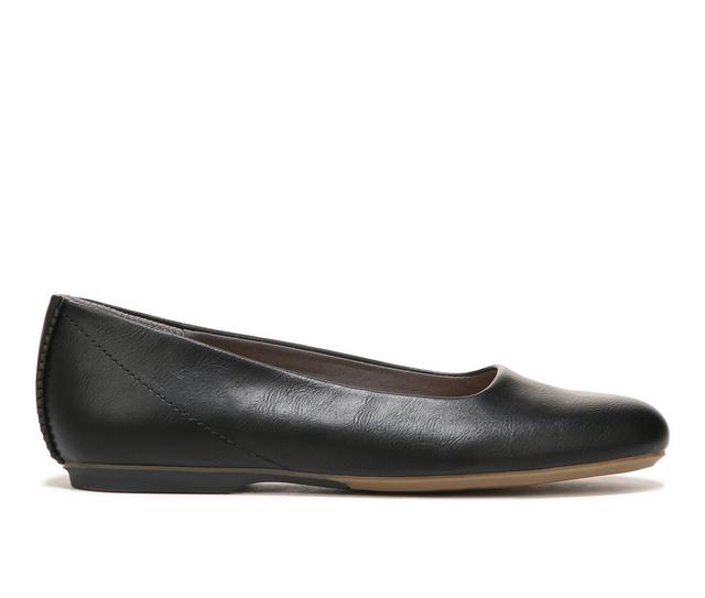 Women's Dr. Scholls Wexley Flats in Black Smooth color