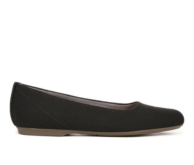 Women's Dr. Scholls Wexley Flats in Black Fabric color